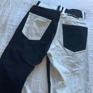 Revive black and white jeans